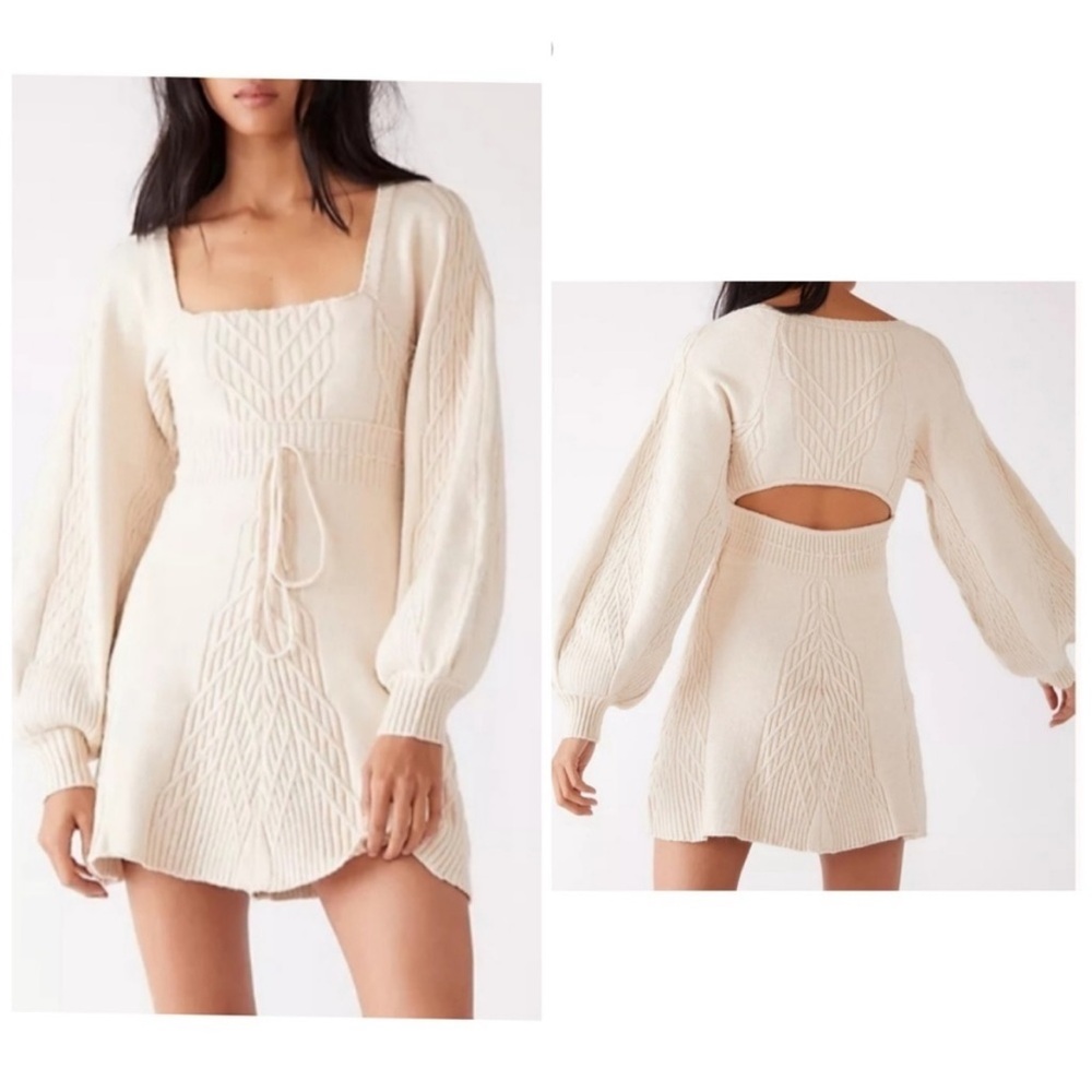 Free People Emmaline Mini Sweater Dress